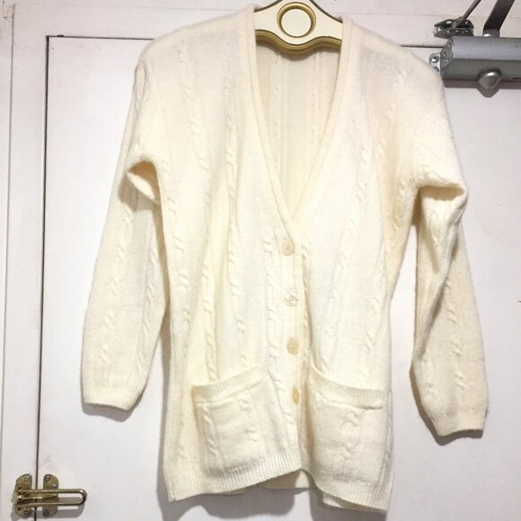 VINTAGE RINO ROSSI HAND FRAMED WOOL BLEND SWEATER CARDIGANS SIZE M - Picture 6 of 12